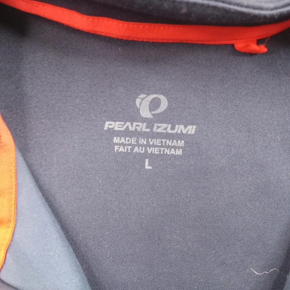 Pearl Izumi Jacket Mens Large Blue Cycling Softshell Full Zip Reflective Pockets - Picture 4 of 10